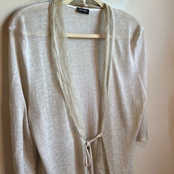 Gerry Weber Sheer Cardigan Sweater M - Picture 2 of 8